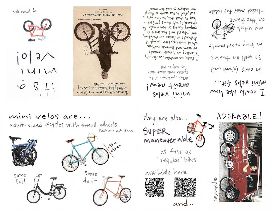 It's A Mini Velo! "Instant Book" style zine about mini-velo bicycles.